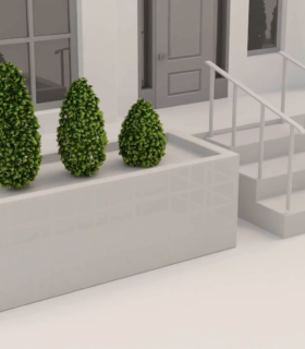 Small architectural onesforms in the landscapeconstruction