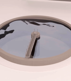 Water treatment tanksbuildings